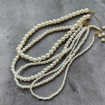 Minimalist Collarbone Pearl necklace Beaded Fashion Jewellery