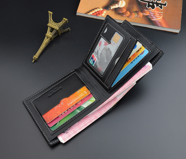 Men's Leather Men Wallet Slim RFID Blocking Credit Card Holder Secure Storage