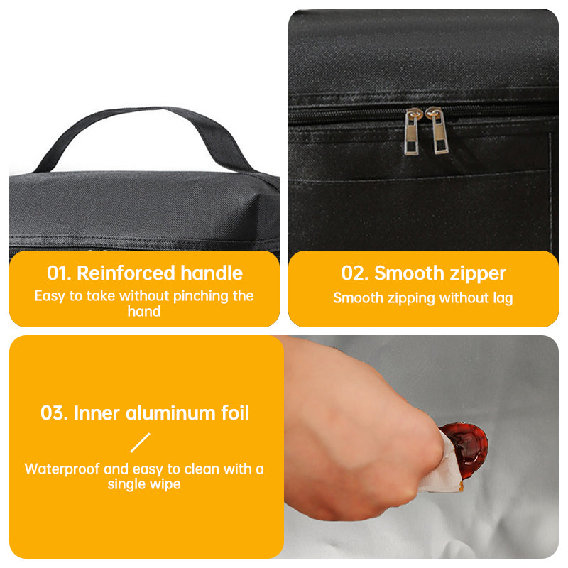 Insulated Lunch Bag Waterproof Leakproof Thermal Cooler for Work Travel Picnic