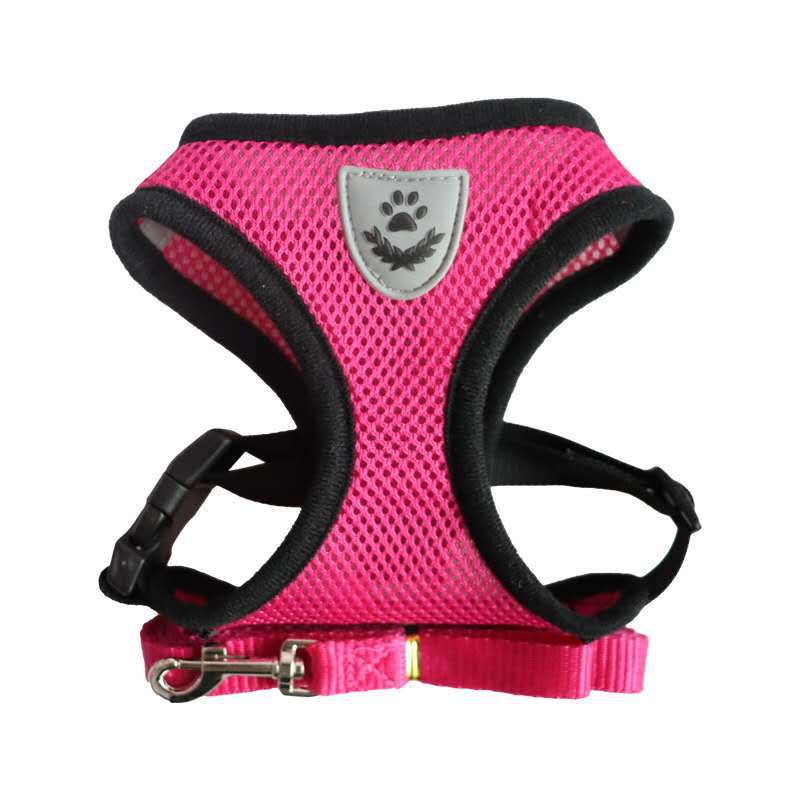 Basic Small Cat Dog Puppy Harness + Lead Set Mesh Vest Reflective Adjustable