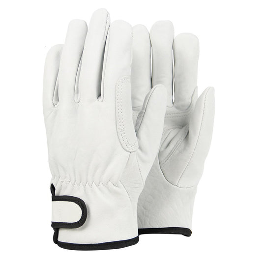 Leather Gloves Durable Protective Gear Outdoor Motorcycle Garden Work Safety