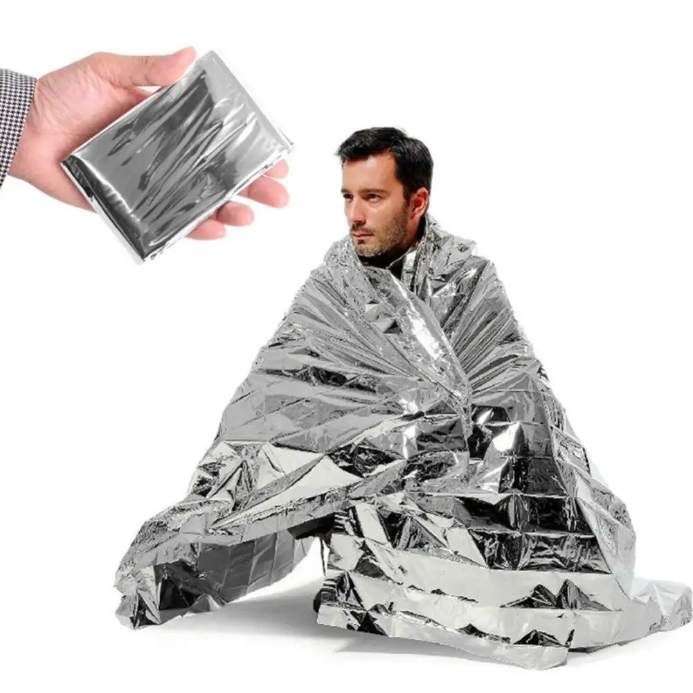 Emergency Thermal Survival Blanket Lightweight Waterproof Heat Retention Wrap