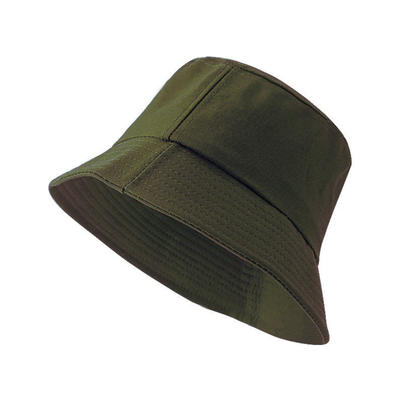 Unisex Cotton Blend Bucket Hat Foldable Sunshade Outdoor Sun Protection