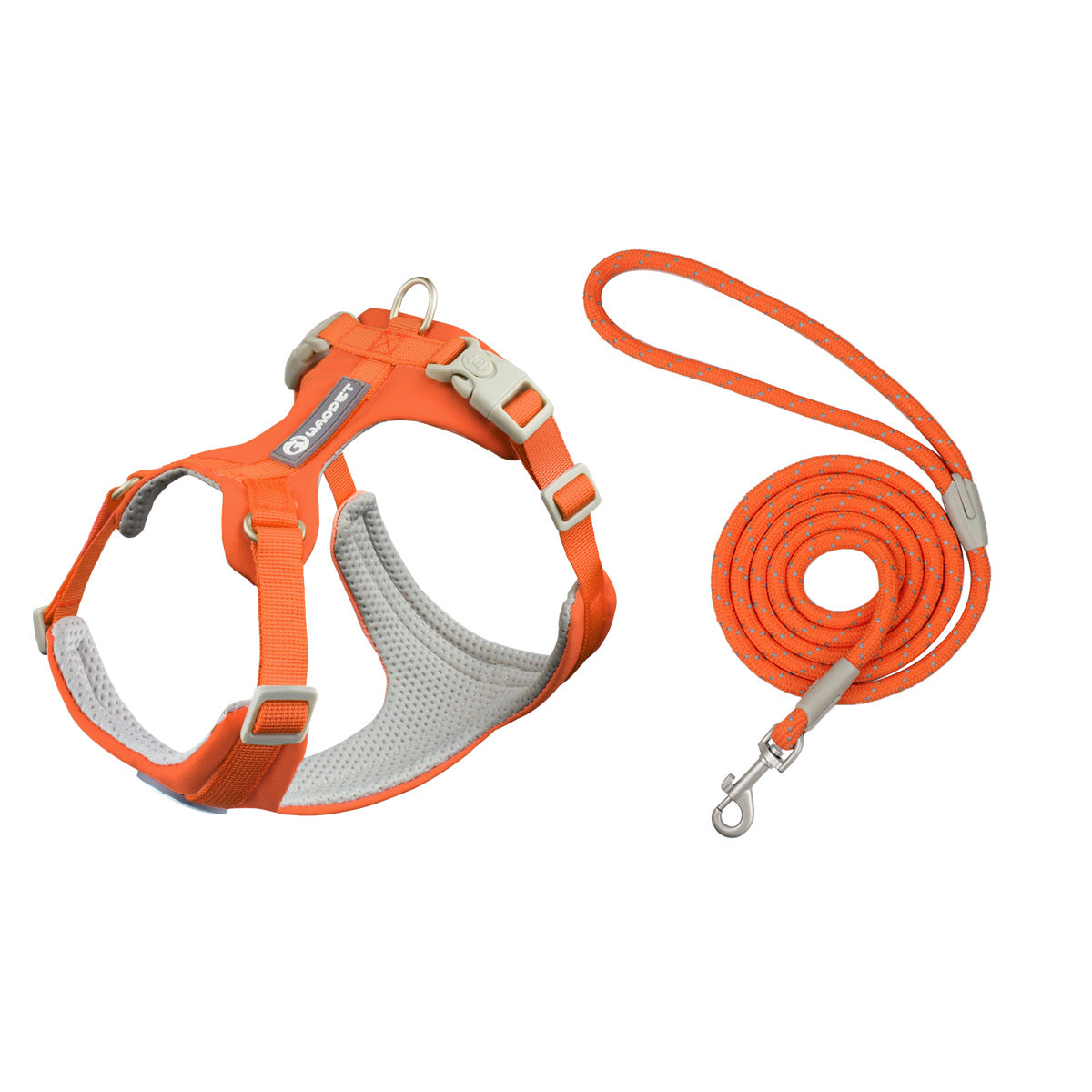 Lightweight Breathable Dog Harness Leash Set Adjustable Vest Reflective Design