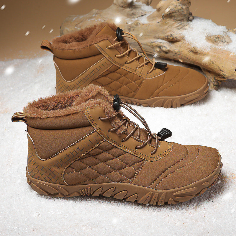 Men's & Women's Mid-Cut Non-Slip Hiking Shoes Warm Cotton Cold-Resistant Outdoor