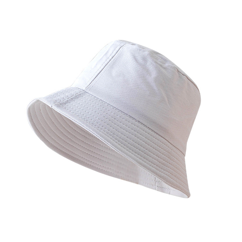 Unisex Cotton Blend Bucket Hat Foldable Sunshade Outdoor Sun Protection