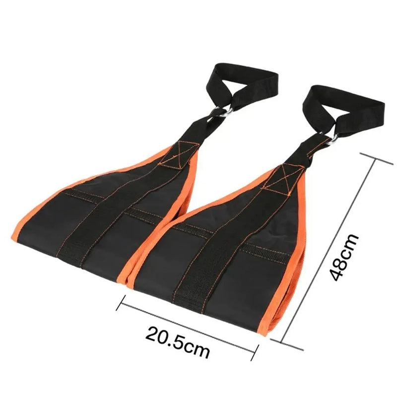 Abdominal Muscle Trainer Support Belts Dual Nylon Home Gym Exercise Accessories