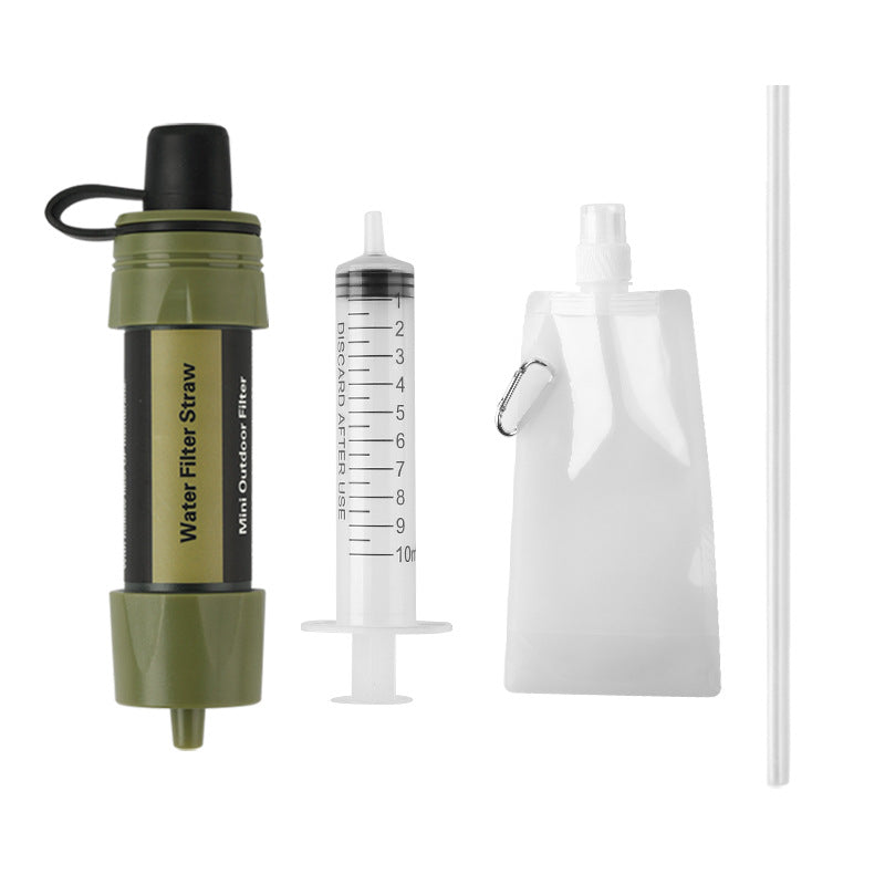 Portable Water Filter Straw Emergency Survival Gear Camping Hiking Essentials