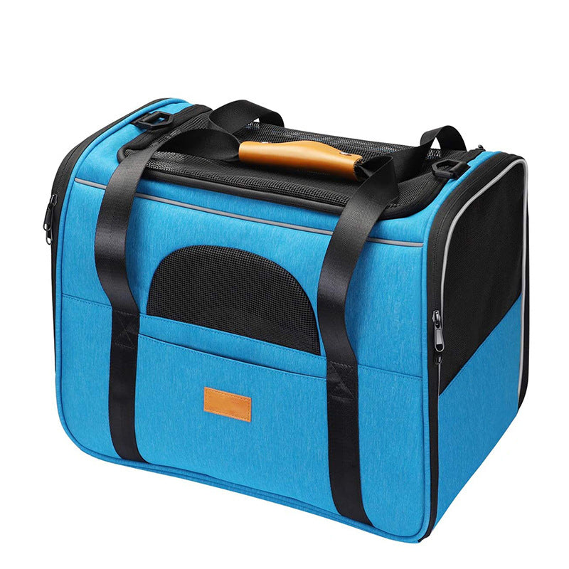 Large Capacity Foldable Pet Carrier Bag Breathable Oxford Cloth Travel Bags