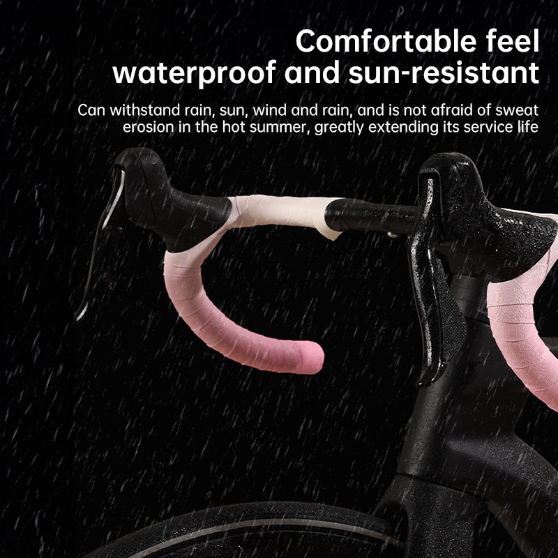 Gradient Double-Pinyin Road Bike Handlebar Tape for Shock Absorption, Breathable