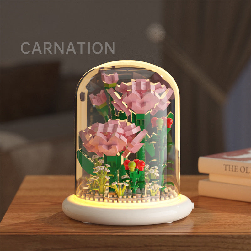 Sunflower Jasmine Build Kit Toy Compatible Diamond Particle Construction Blocks