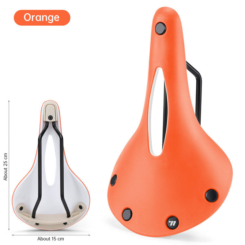 Vintage Bicycle Saddle Anti-slip, Lightweight, Hollow Design for Optimal Comfort