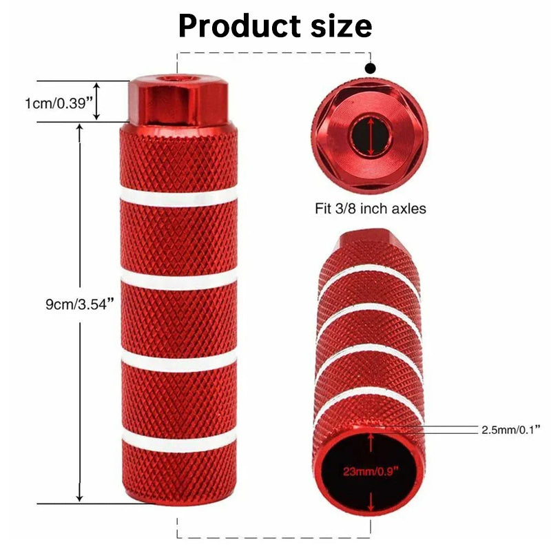 Aluminum Alloy BMX Bike Pegs Lightweight Durable Anti-Skid Riding Accessories