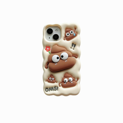 Cartoon Shockproof Silicone Case For iPhone 17 16 15 14 13 12 11 Pro Max Protection