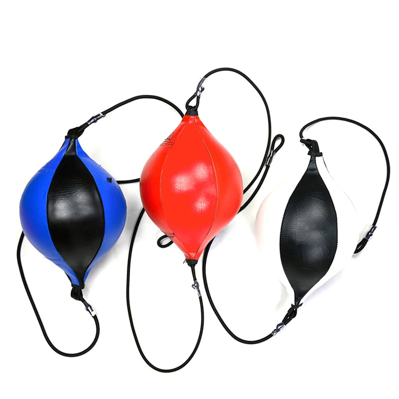 PU Leather Double End Boxing Speed Bag Reflex Ball for Enhanced Training Fitness