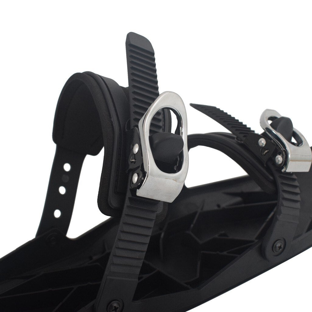 Adjustable Mini Ski Skates Portable Lightweight Snow Gear Ski Travel Essential