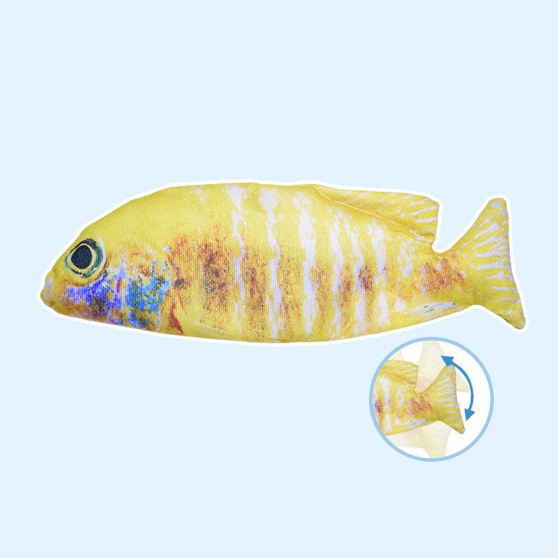 Electric Jumping Fish Cat Toy Simulating Real Movement Light Sound Toys Cats