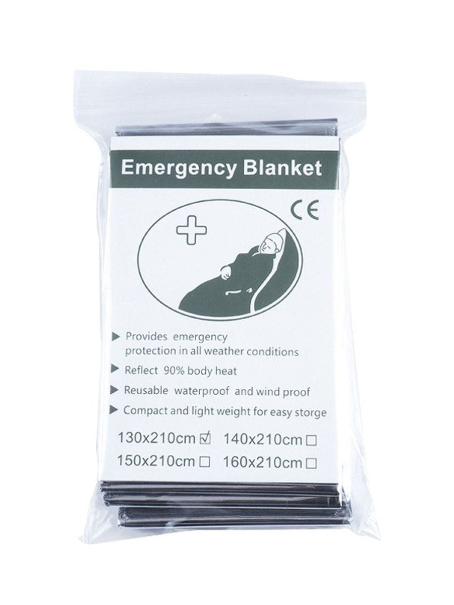 Emergency Thermal Survival Blanket Lightweight Waterproof Heat Retention Wrap