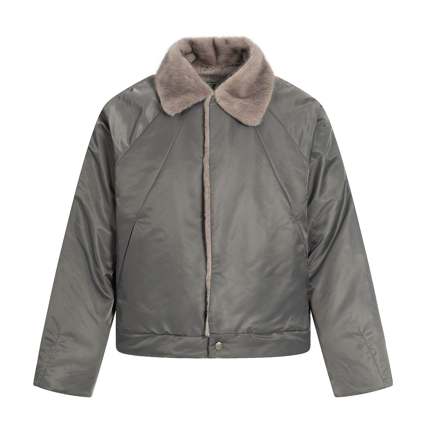 Men's Insulated Winter Jacket with Faux Fur Trim, Secure Zip and Button Pockets