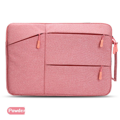 Laptop Bag 15.6 Inches Rectangular Oxford Cloth Dual Zip Three External Pockets