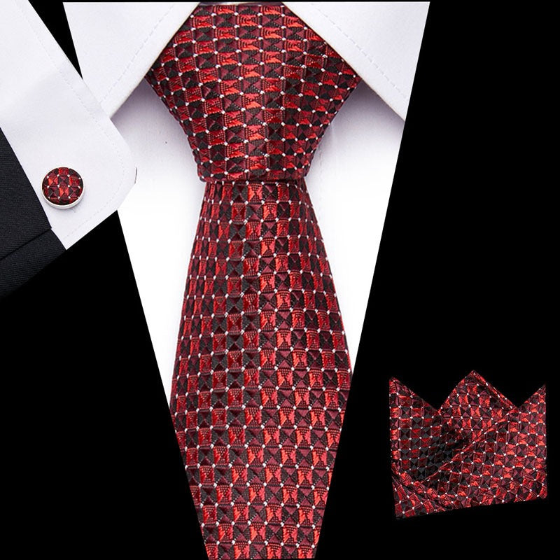 Men's 3pc Tie Set Suit Accessory 53 Options Elegant Designs Smart Business