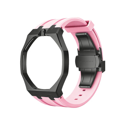 For AP x Swatch Royal Pop Metal Case Silicone Strap 3 12 Crown Steel Clasp