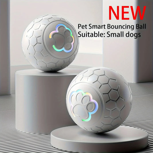 Interactive Rechargeable Pet Toy Ball Bite Resistant Automatic Smart Bouncing Balls