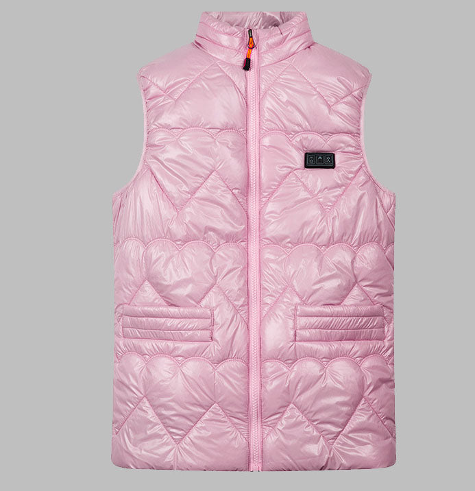 Unisex Intelligent Heated Vest with Electric Thermal Insulation and Zip Closure