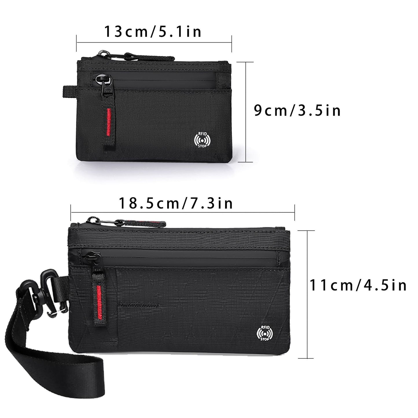 X-PAC Compact Travel Wallet RFID Secure Keychain Anti-Theft Protection Wallet