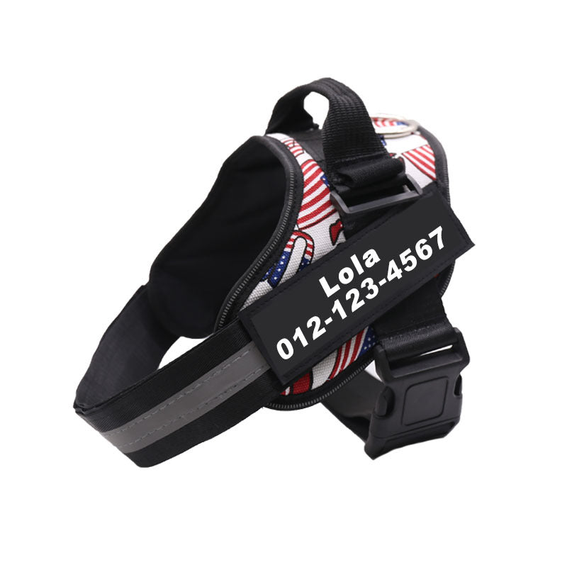 Personalised No Pull Dog Harness XXXS - XXL