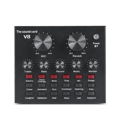 Podcast Equipment Bundle BM800 Condenser Microphone W/ Live Sound Card Mic