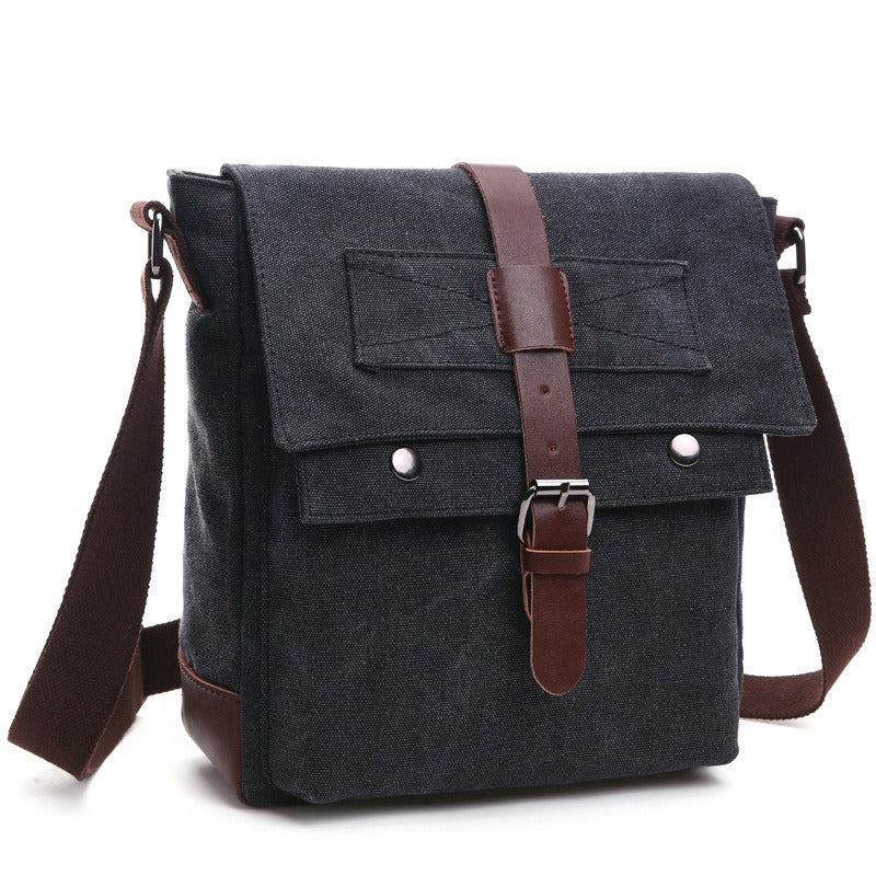 Men's Business Messenger Shoulder Bag Casual Office Travel Bag Brown Black