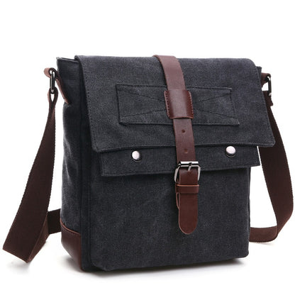 Men's Business Messenger Shoulder Bag Casual Office Travel Bag Brown Black