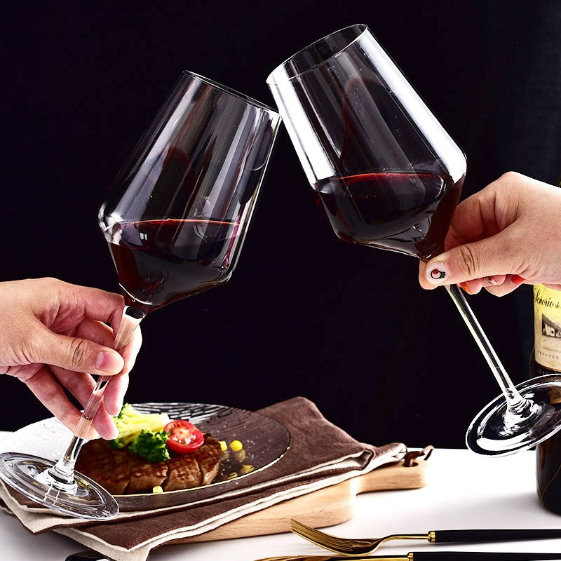 1500ml U Shape Crystal Wine Decanter Hand Blown Glass Set Includes 4 Glasses
