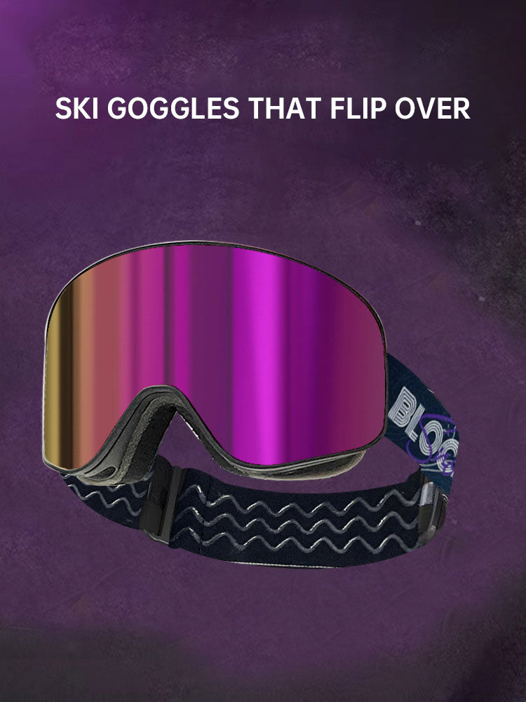 Winter Sports Ski Goggles Double Layer UV Protection Anti-Fog Adjustable Fit