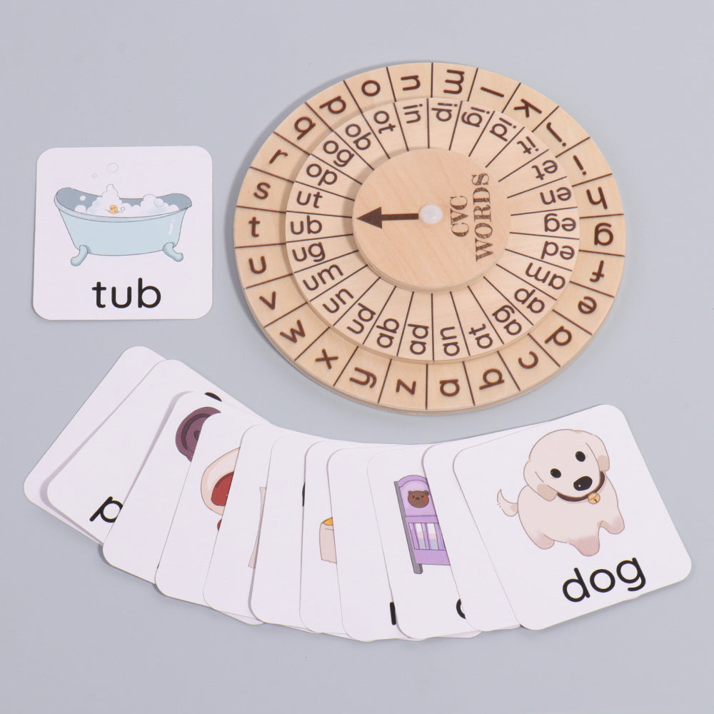 English Spelling Phonics Game Montessori Vowel Recognition Educational Play Kit