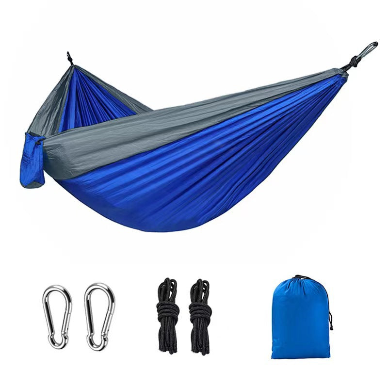 Parachute Fabric Hammock for Camping, Single or Double, Indoor or Outdoor Use