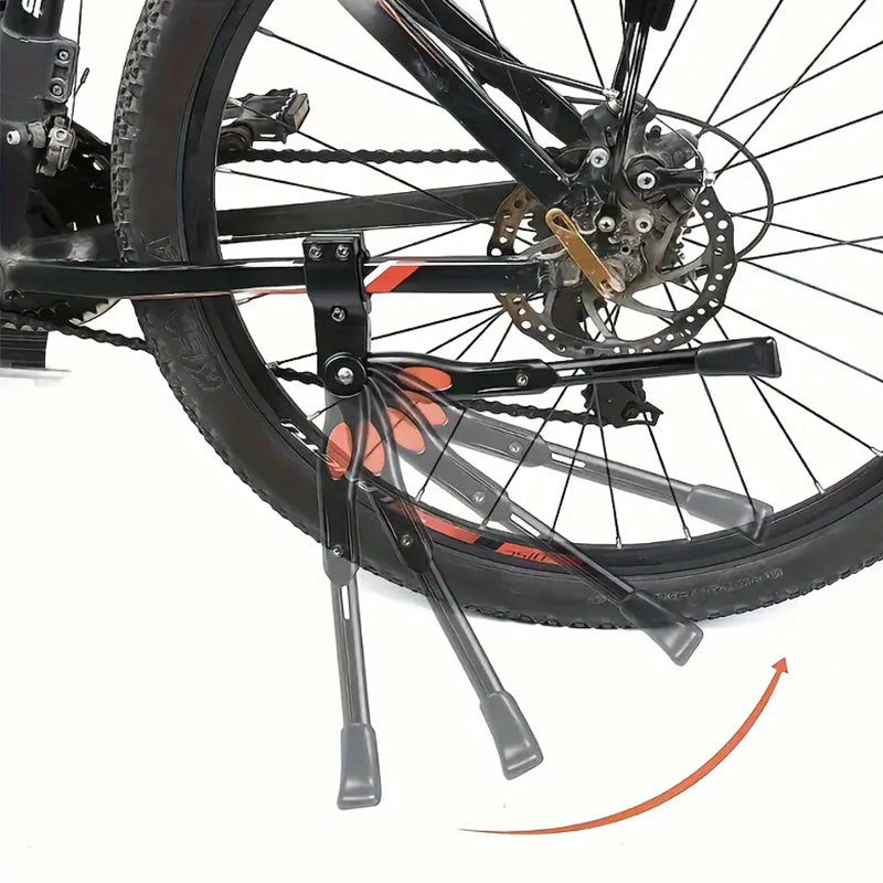 Adjustable Bicycle Side Stand Rack Parking Support for 22-26 Inch Mountain Bikes