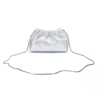 Crystal Diamond Cross Shoulder Dress Drawstring Bag Handbag 16 Colours