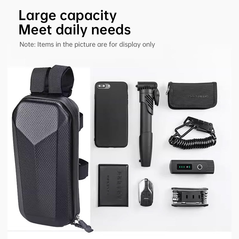 Waterproof Electric Scooter Front Storage Bag 3L 4L Hard-Shell Bike Accessory