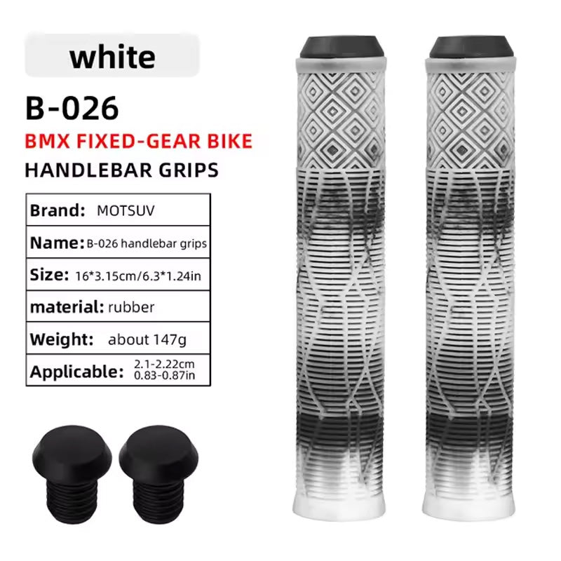 MTB Scooter Bike Handlebar Grips Shock Absorbent Anti-Slip 165mm Universal Fit