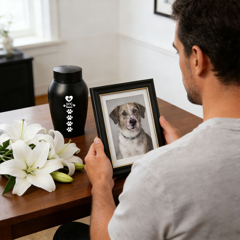 Stainless Steel Pet Memorial Urn Moisture Proof Portable Ash Keepsake Small Pets