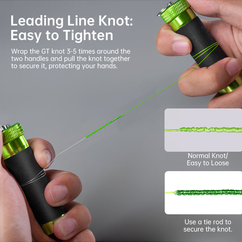 Aluminium Alloy Fishing Knot Puller Tool Anti-Slip Rubber Hand Protector Grip