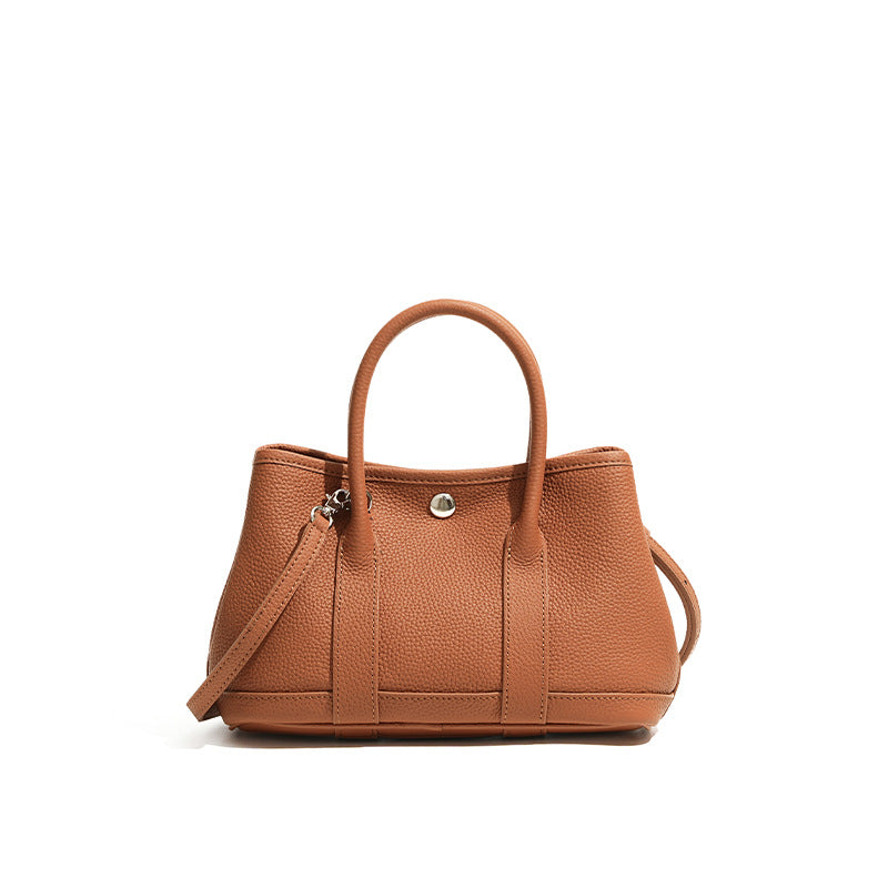 Women's Premium Top Grain Leather Crossbody Bag Horizontal Refined Silhouette