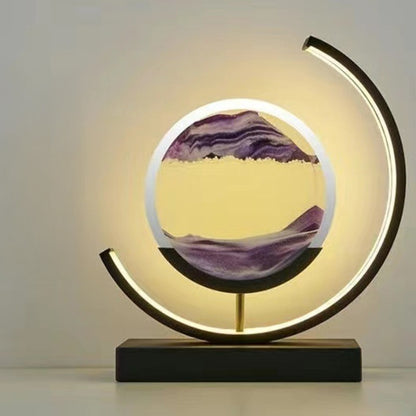LED Flowing Sand Art Painting Lamp, Illuminated Night Light for Home Decoration