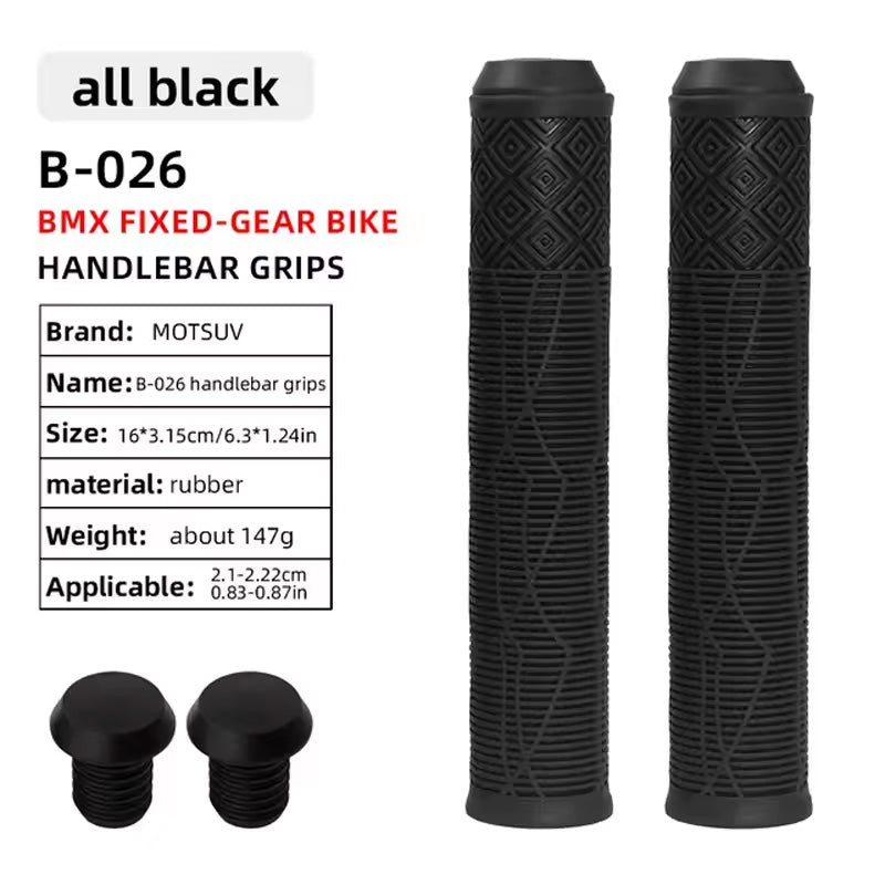 MTB Scooter Bike Handlebar Grips Shock Absorbent Anti-Slip 165mm Universal Fit