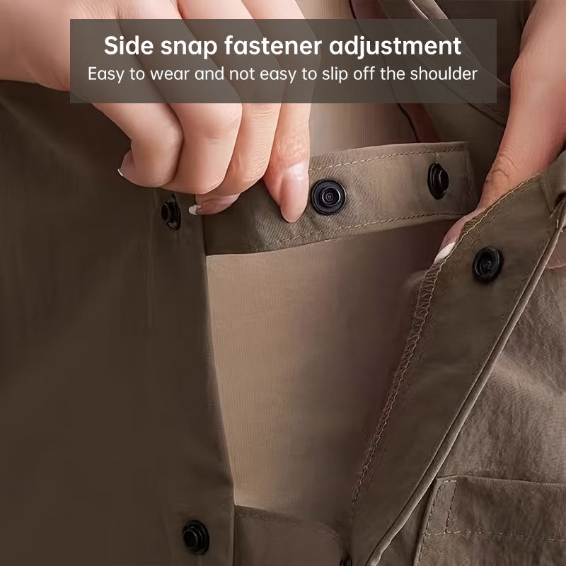 Unisex Waterproof Adjustable Double Sided Chef Apron Pure Colour Kitchen Wear