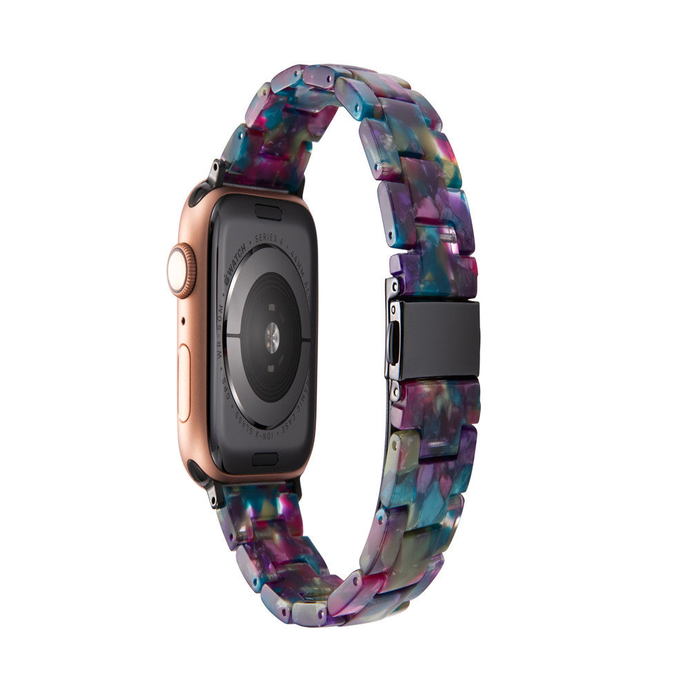 Resin Strap for Apple Watch Series 7 6 5 4 3 38/40mm 42/44mm 18 Colours Trend