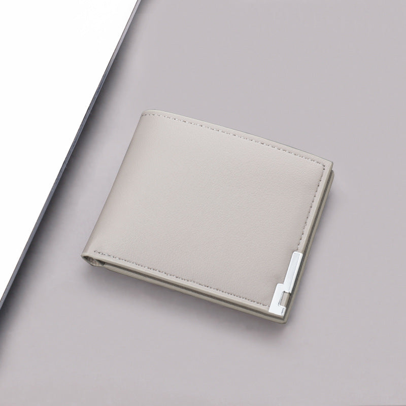Men's Slim Wallet Multi Card Holder Driver License Slot RFID Blocking Leather