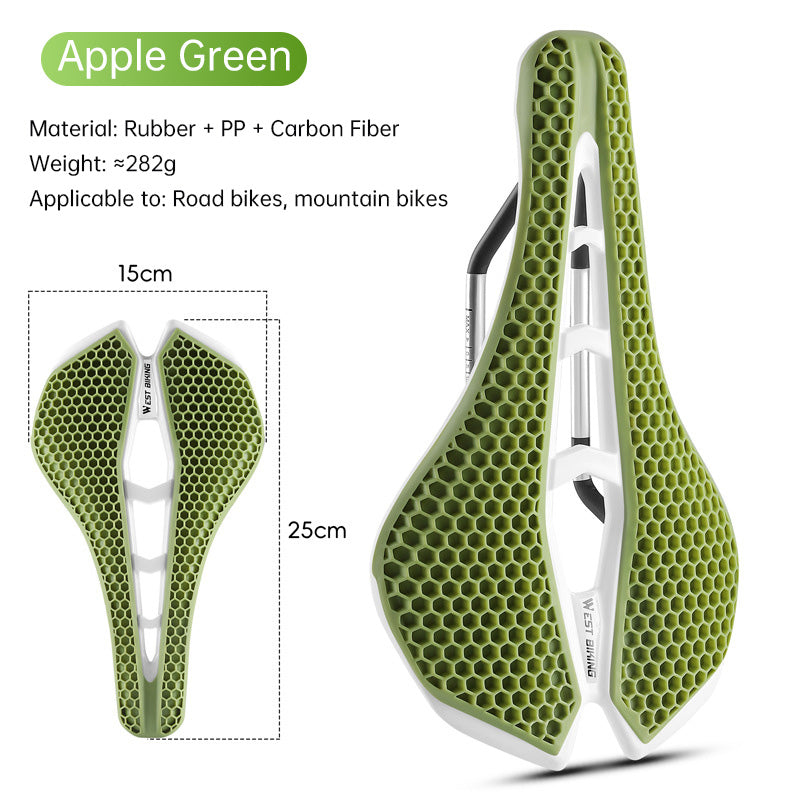TPE Honeycomb Breathable Cycling Saddle for Road Biking and Mountain Bike Use